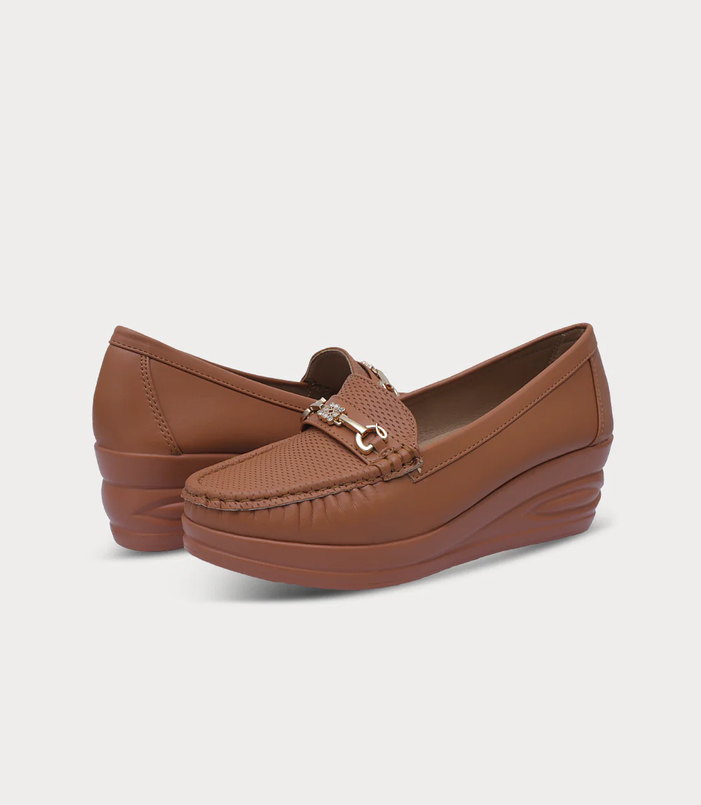 Women Moccasin-TAN - Image 3