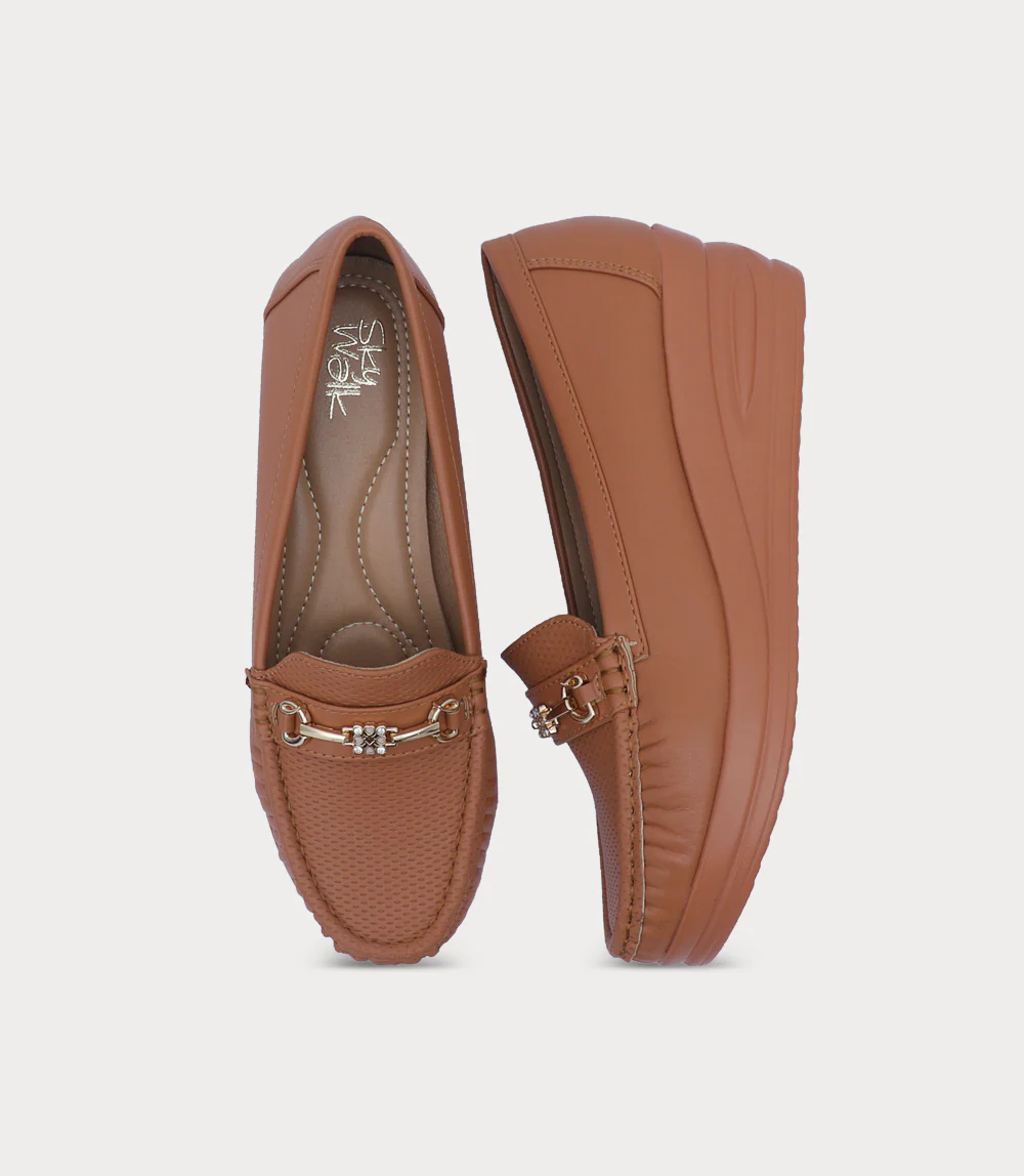 Women Moccasin-TAN - Image 4