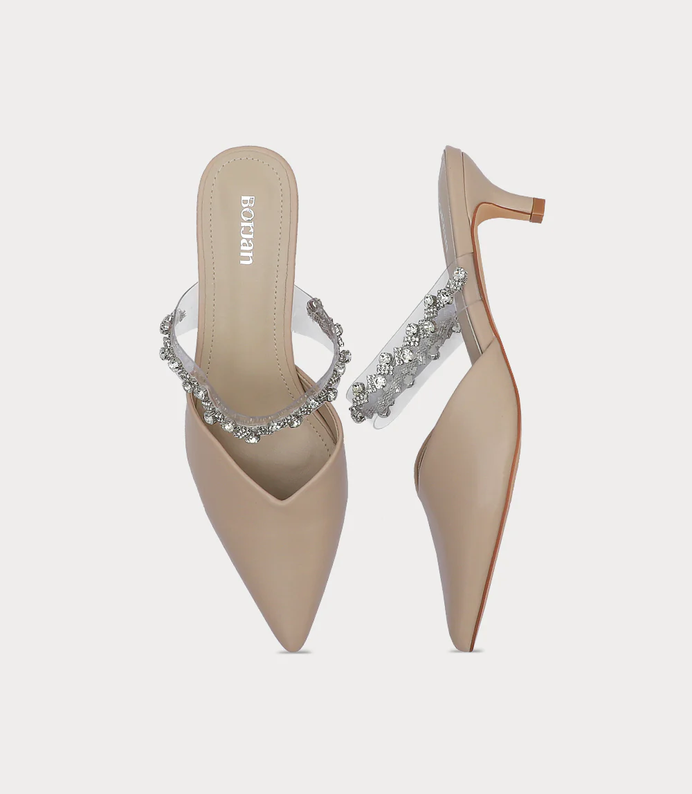 Women Mule-BEIGE - Image 4