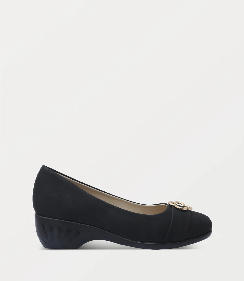 Women Court Shoes-BLACK