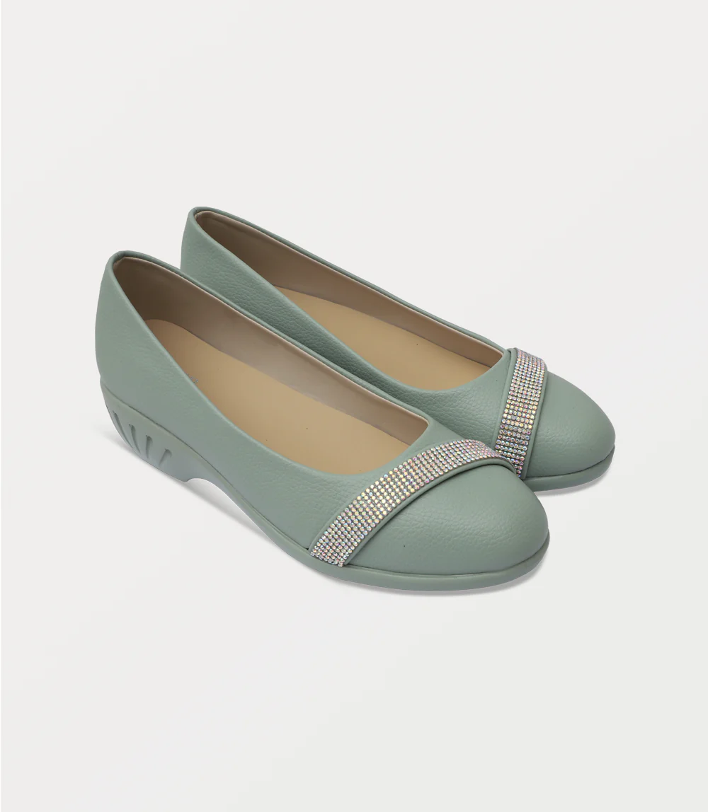 Women Court Shoes-MINT - Image 2