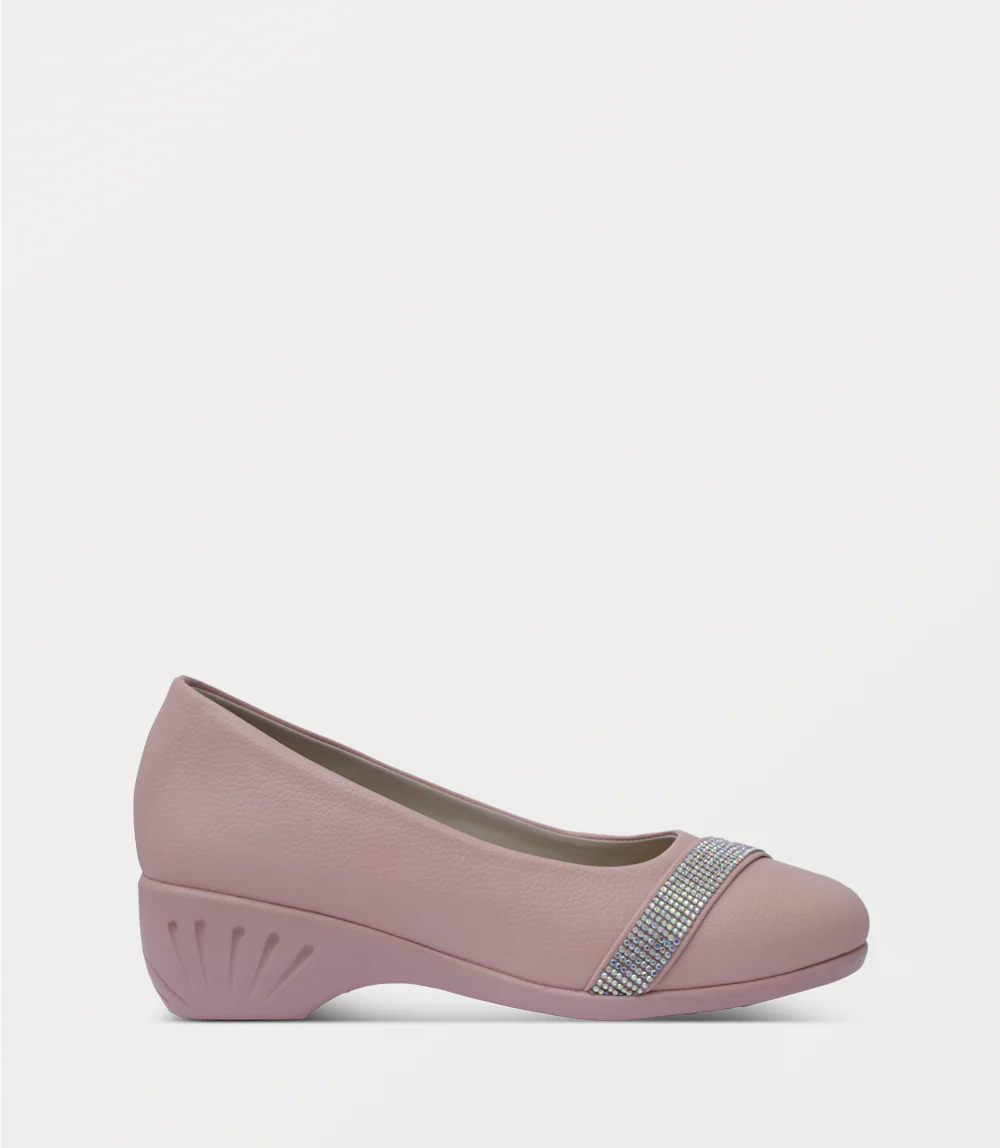 Women Court Shoes-TEA PINK
