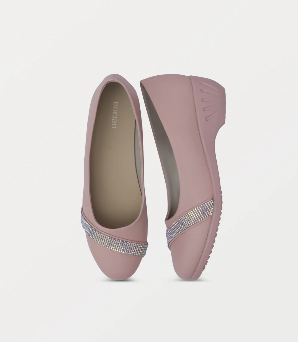 Women Court Shoes-TEA PINK - Image 4