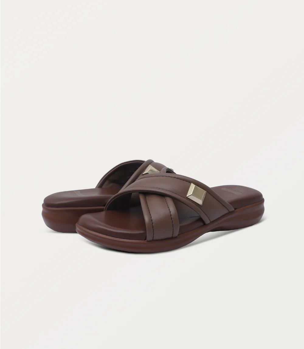 Women Comfort Slipper-BROWN - Image 3