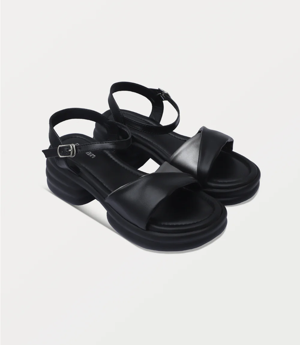 Women Platform Sandal-BLACK - Image 2