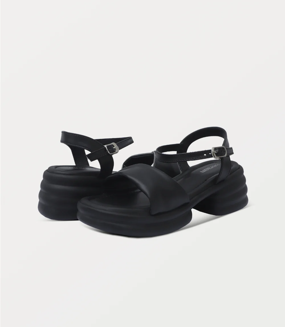 Women Platform Sandal-BLACK - Image 3