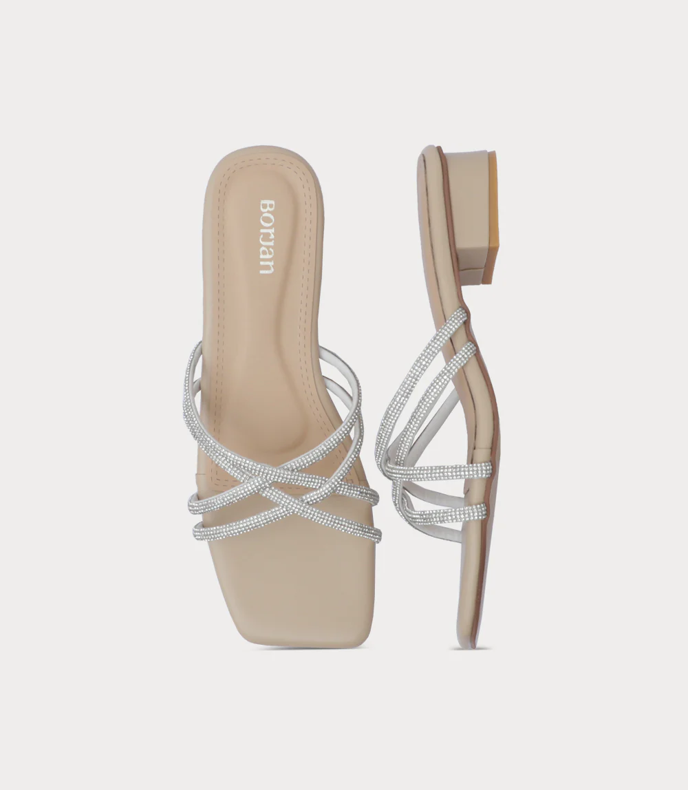 Women Slipper Heels-IVORY - Image 4