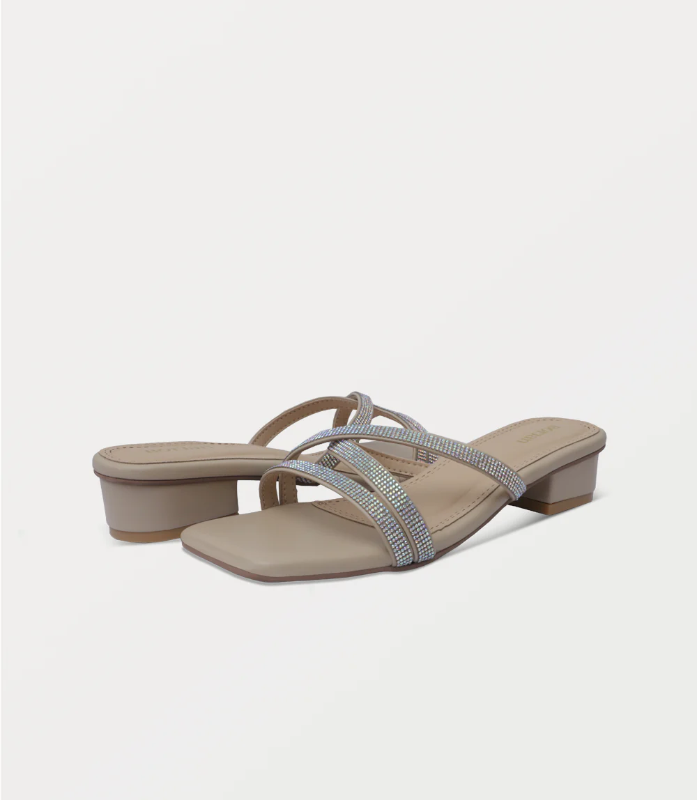 Women Slipper Heels-IVORY - Image 3