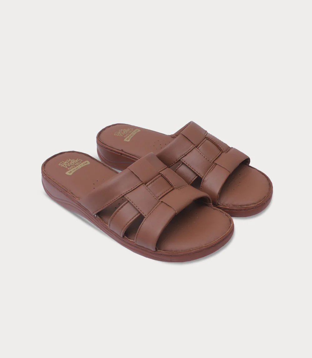 Women Comfort Slipper-TAN - Image 2