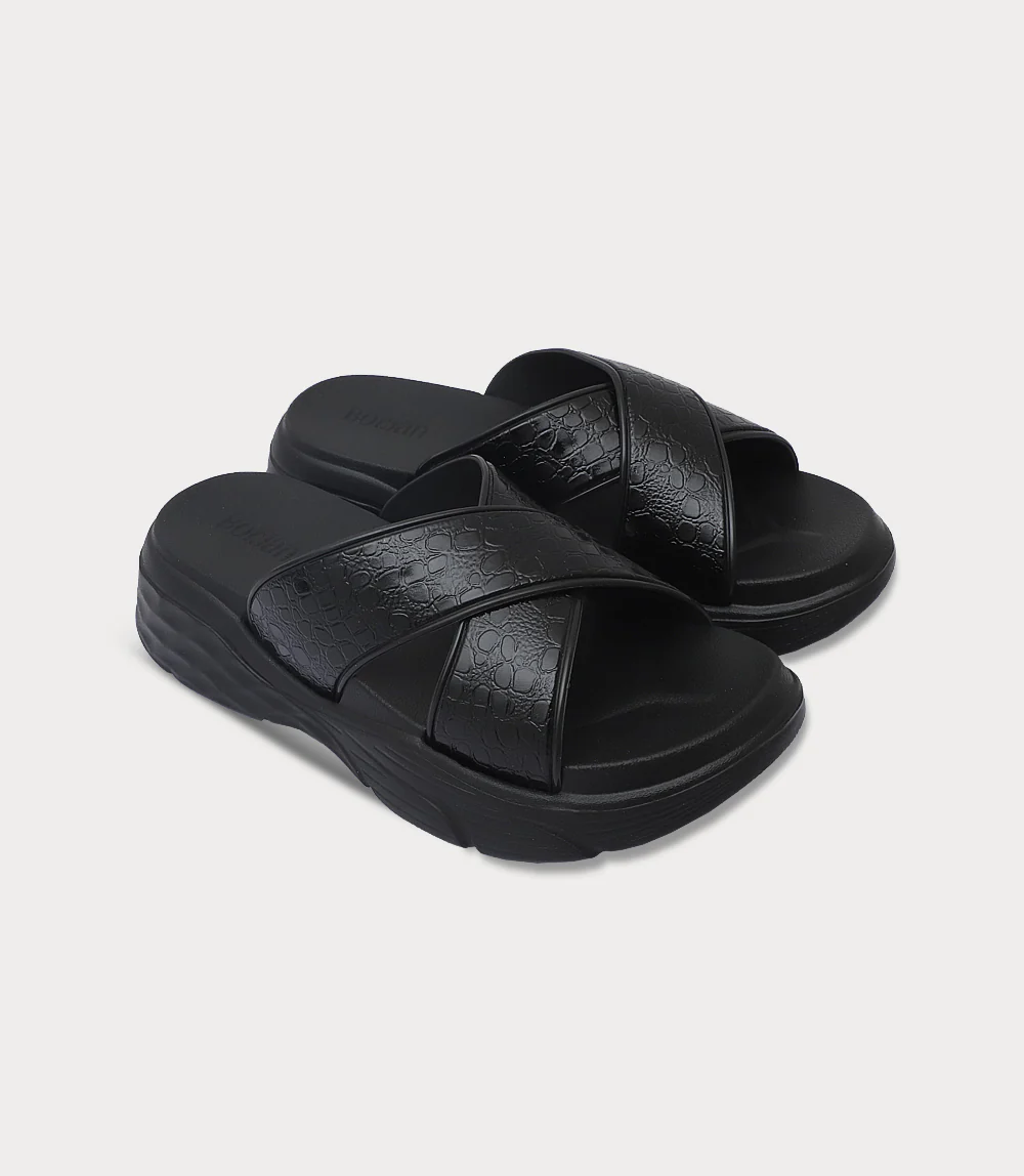 Women Comfort Slipper-BLACK - Image 2
