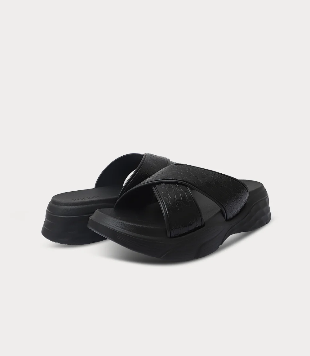 Women Comfort Slipper-BLACK - Image 3