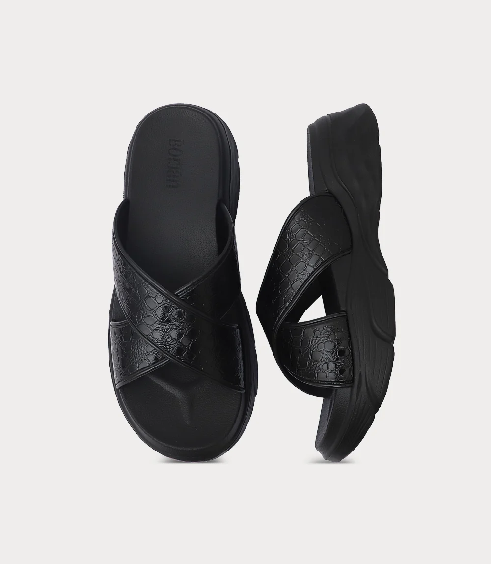 Women Comfort Slipper-BLACK - Image 4