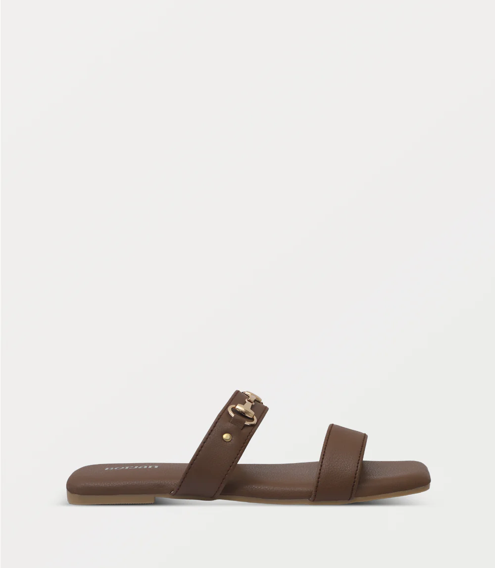 Women Slipper-DARK BROWN