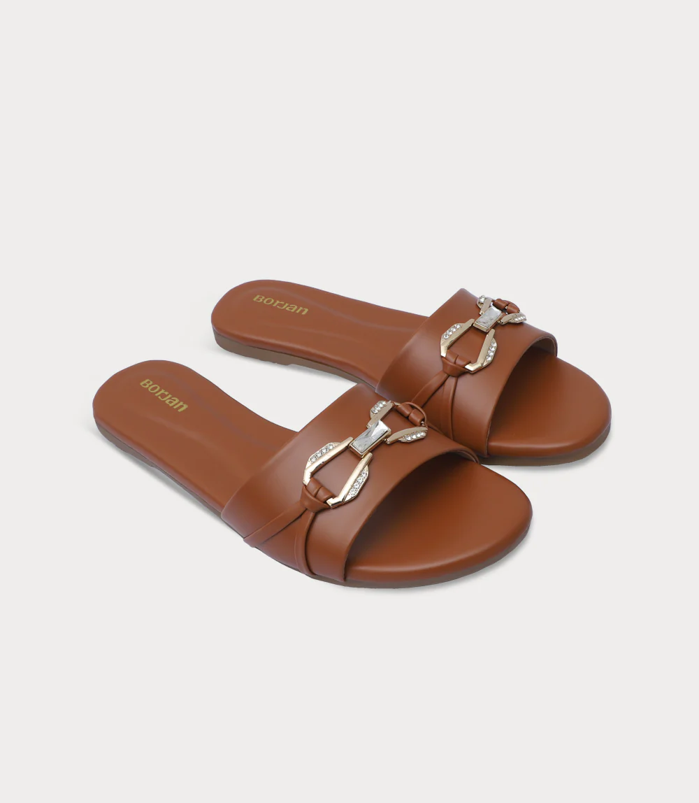 Women Slipper-TAN - Image 2