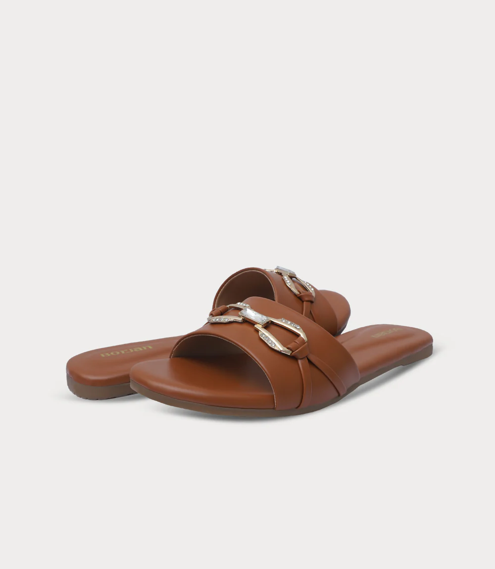 Women Slipper-TAN - Image 3