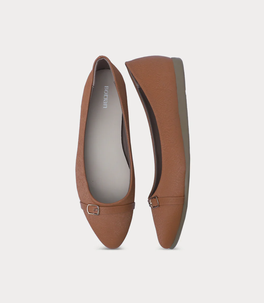 Women Ballerina-TAN TEX - Image 4