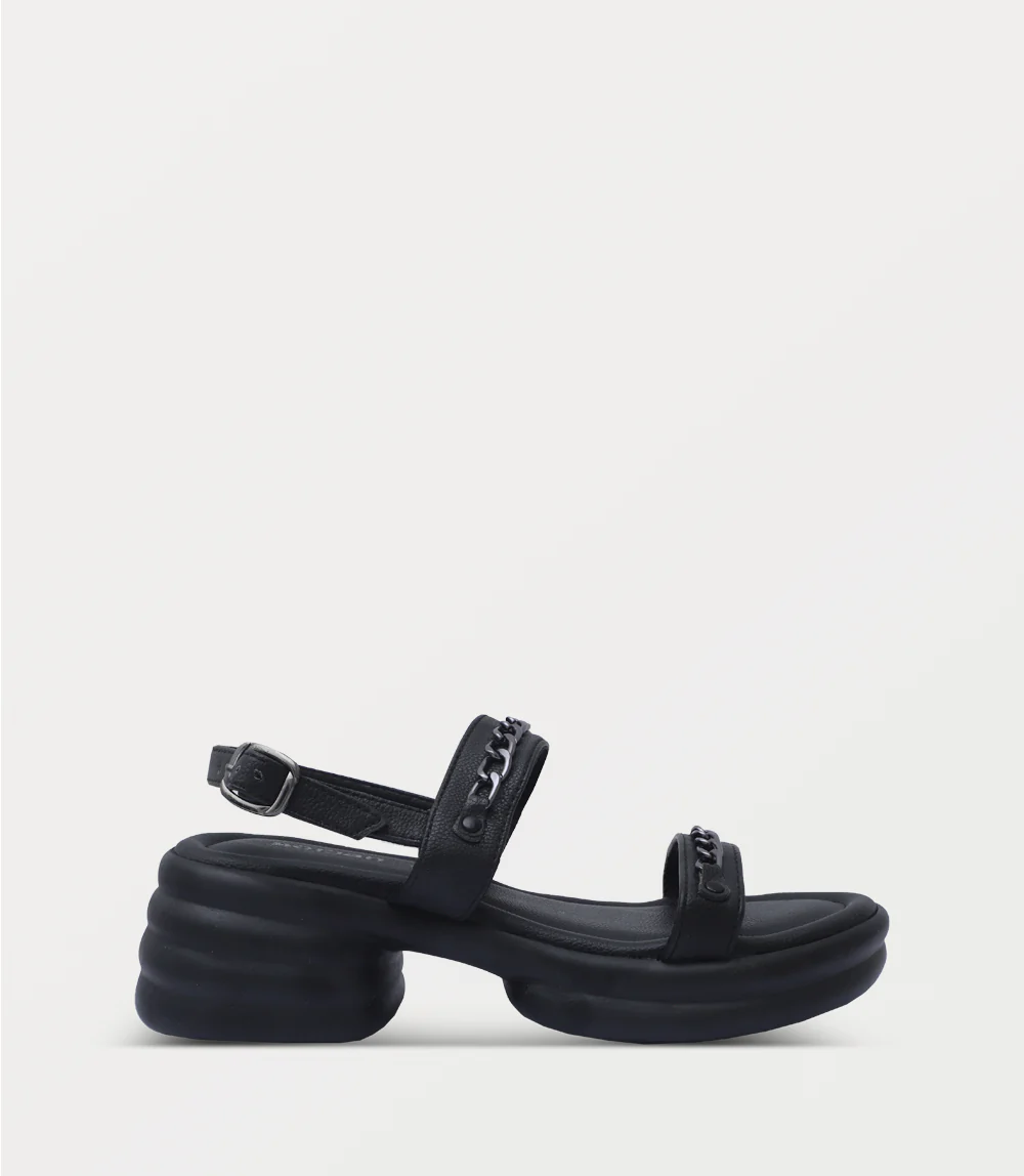 Women Platform Sandal-BLACK