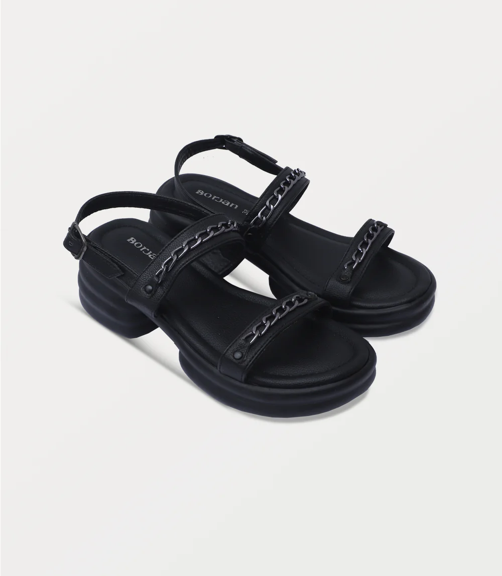 Women Platform Sandal-BLACK - Image 2