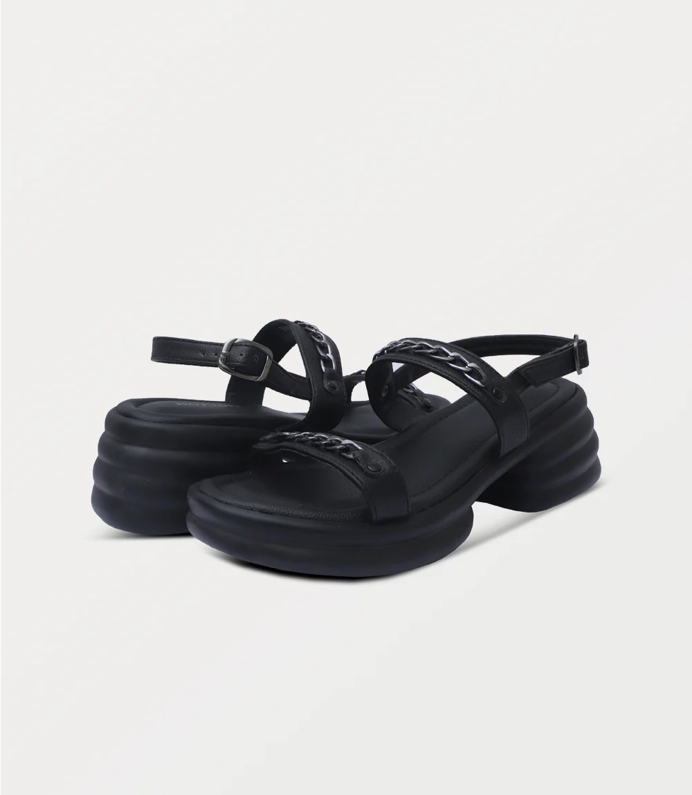 Women Platform Sandal-BLACK - Image 3