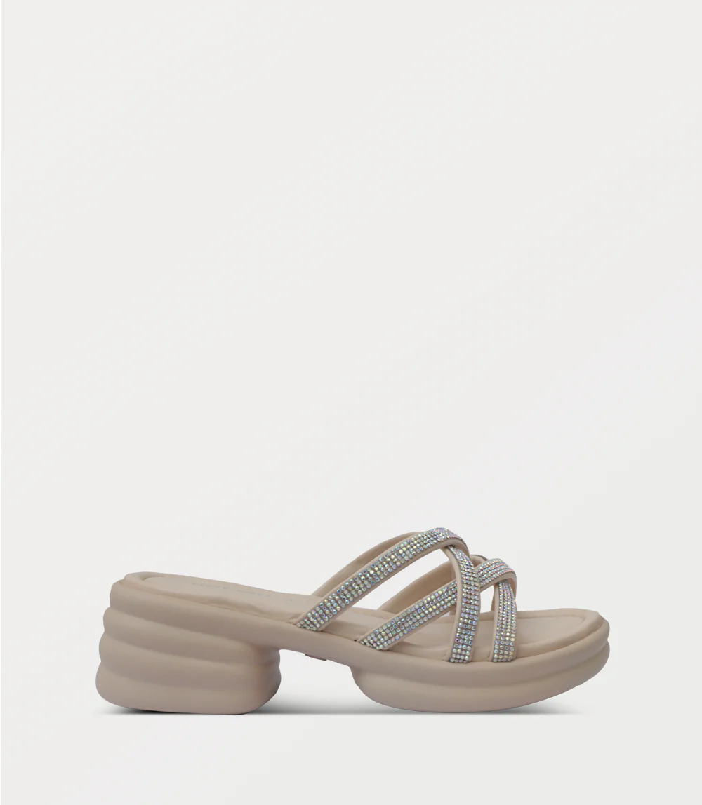 Women Platform Slipper-IVORY