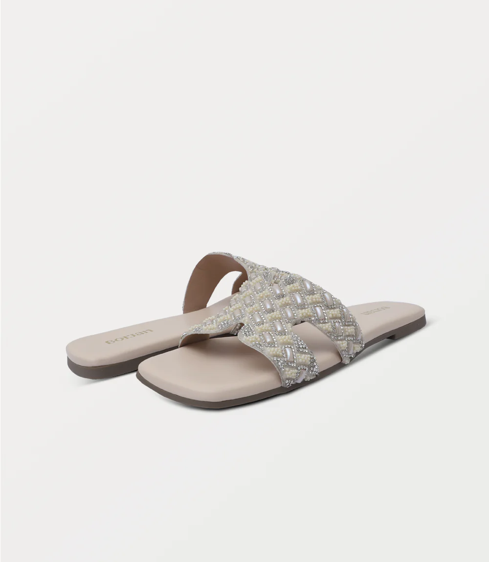 Women Slipper-IVORY - Image 3