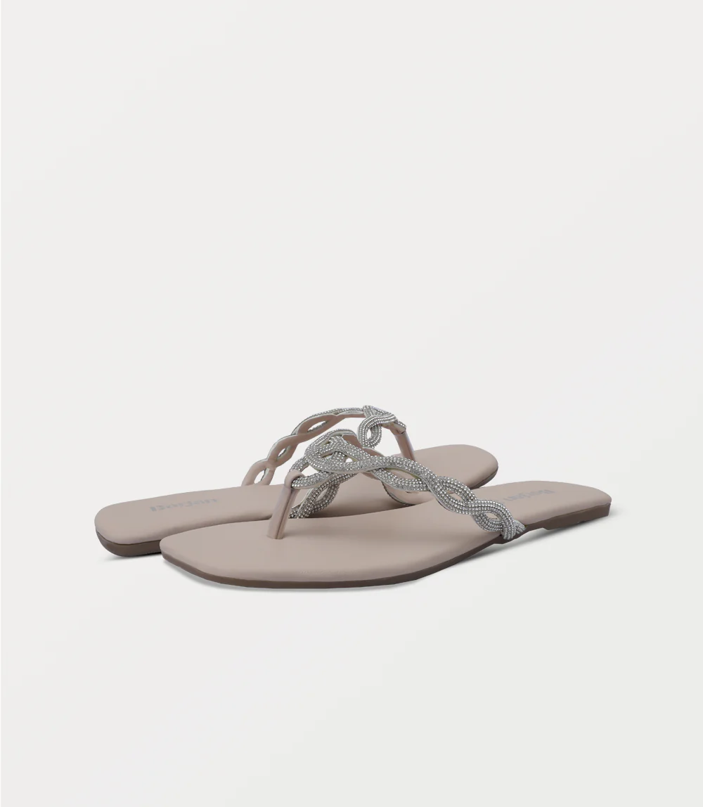 Women Chappal-IVORY - Image 3