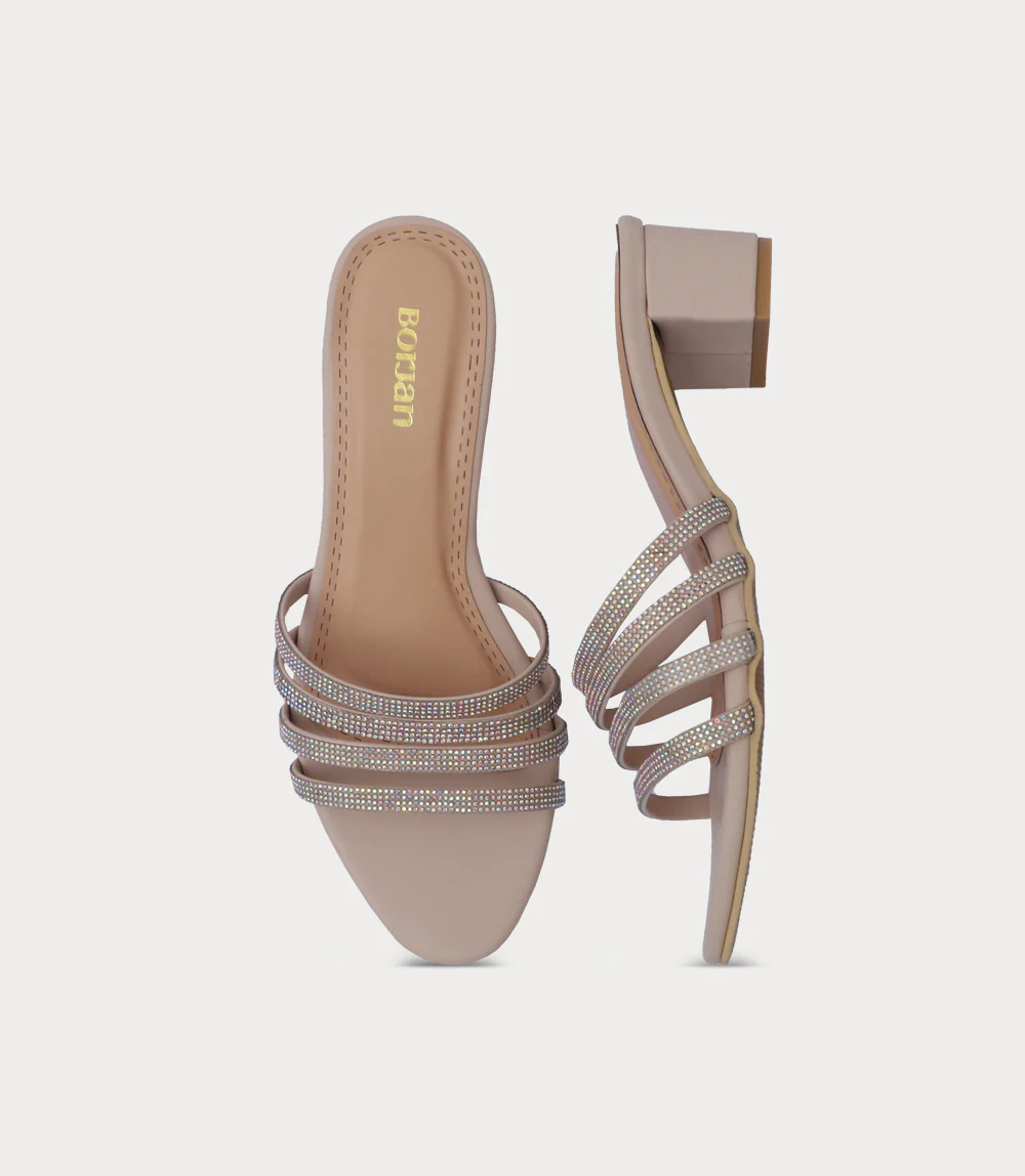 Women Slipper Heels-IVORY - Image 4