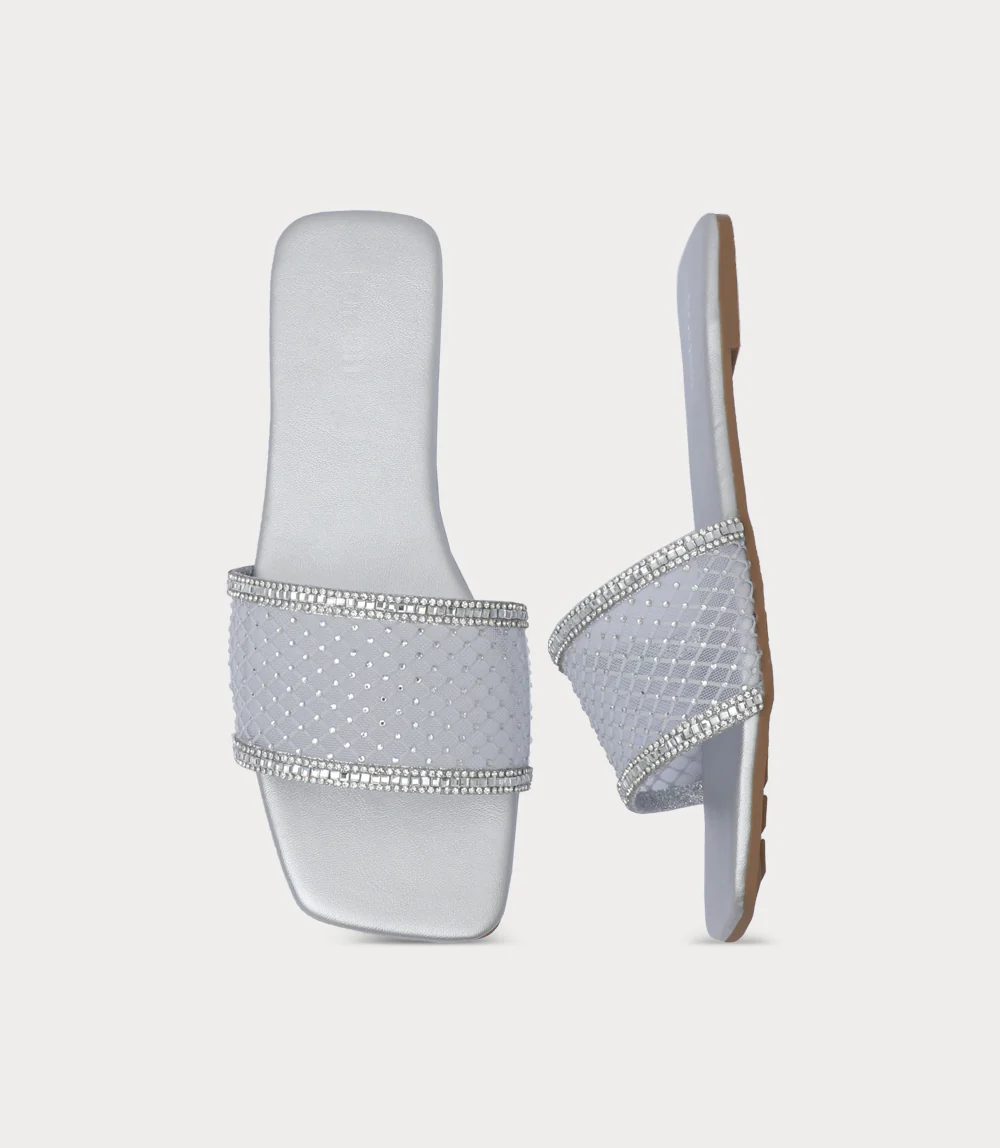 Women Slipper-SILVER - Image 4