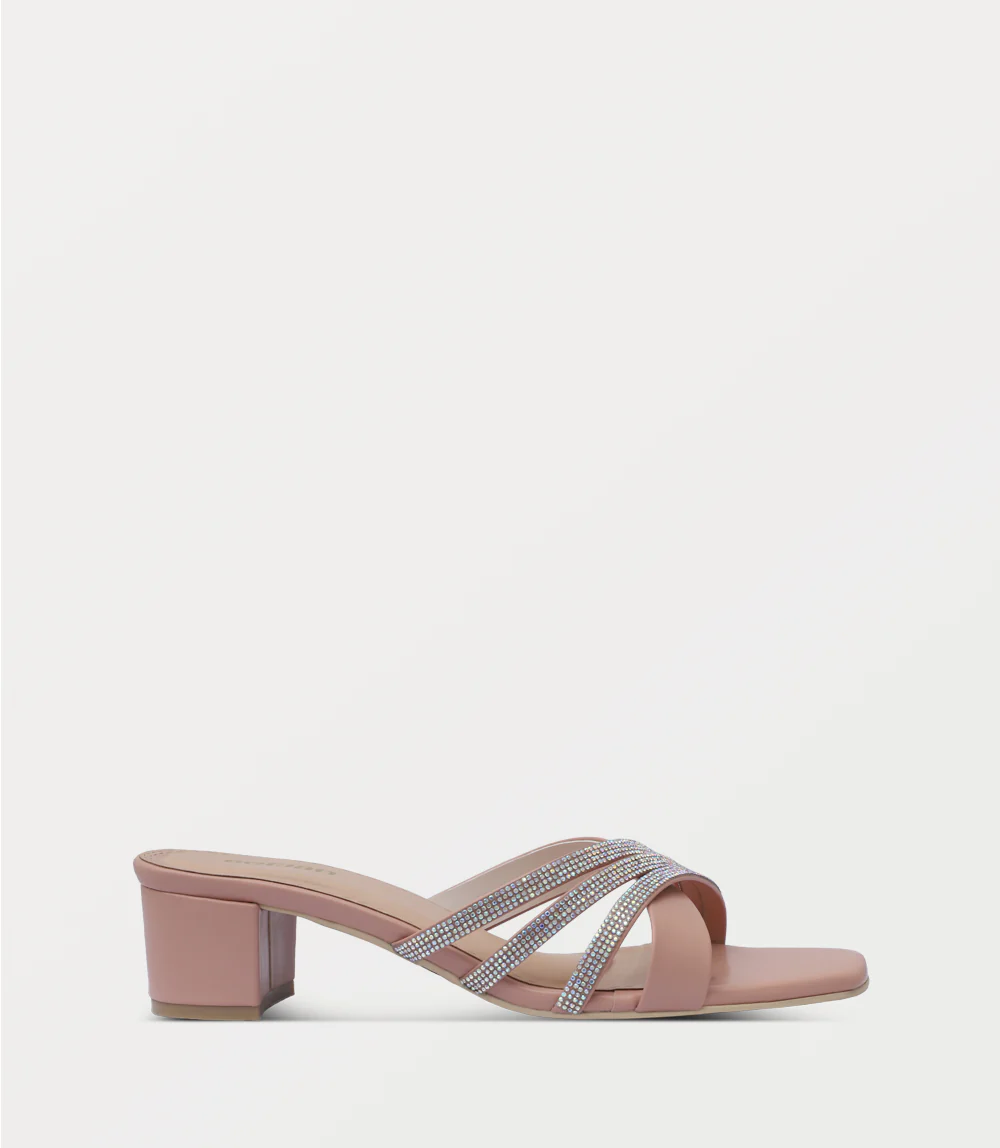 Women Slipper Heels-TEA PINK