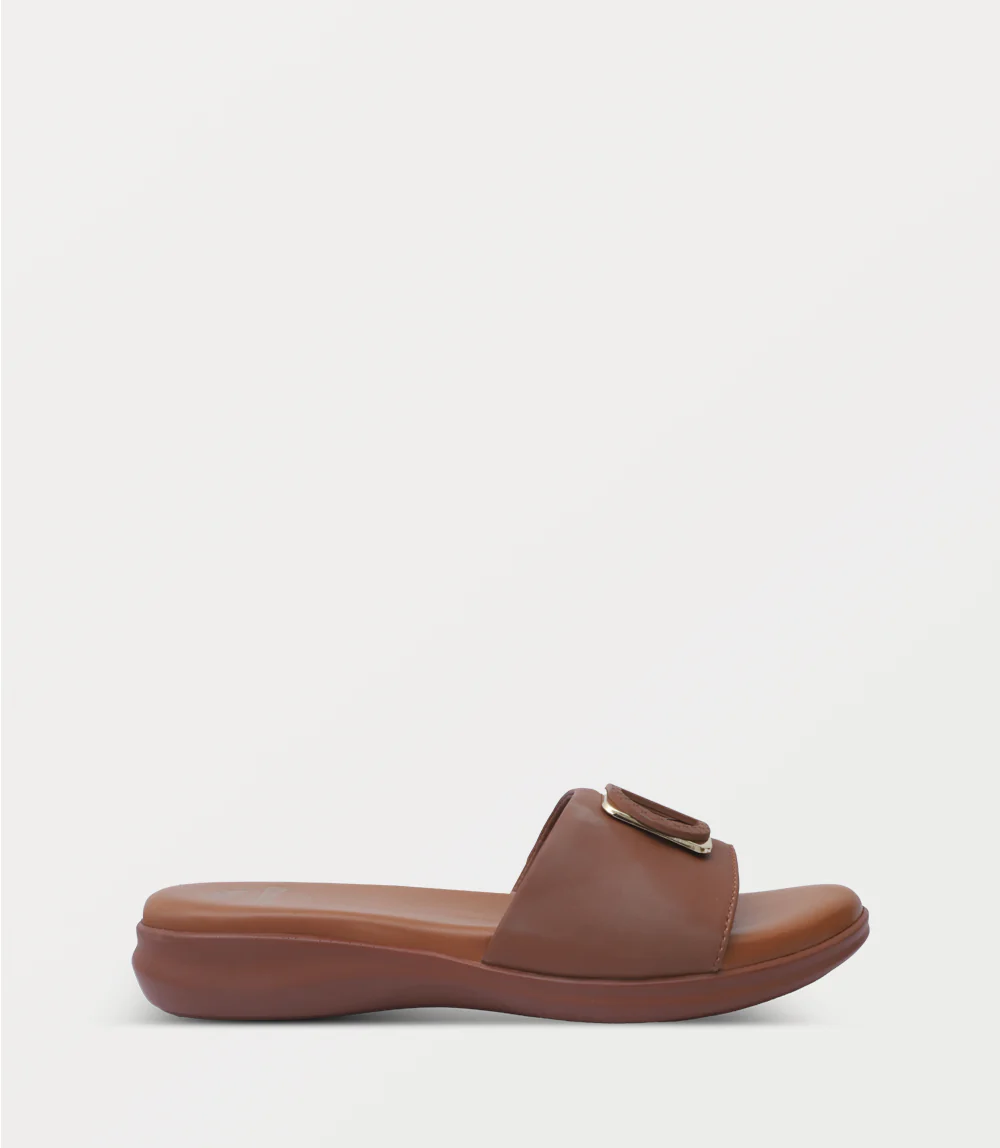 Women Comfort Slipper-TAN