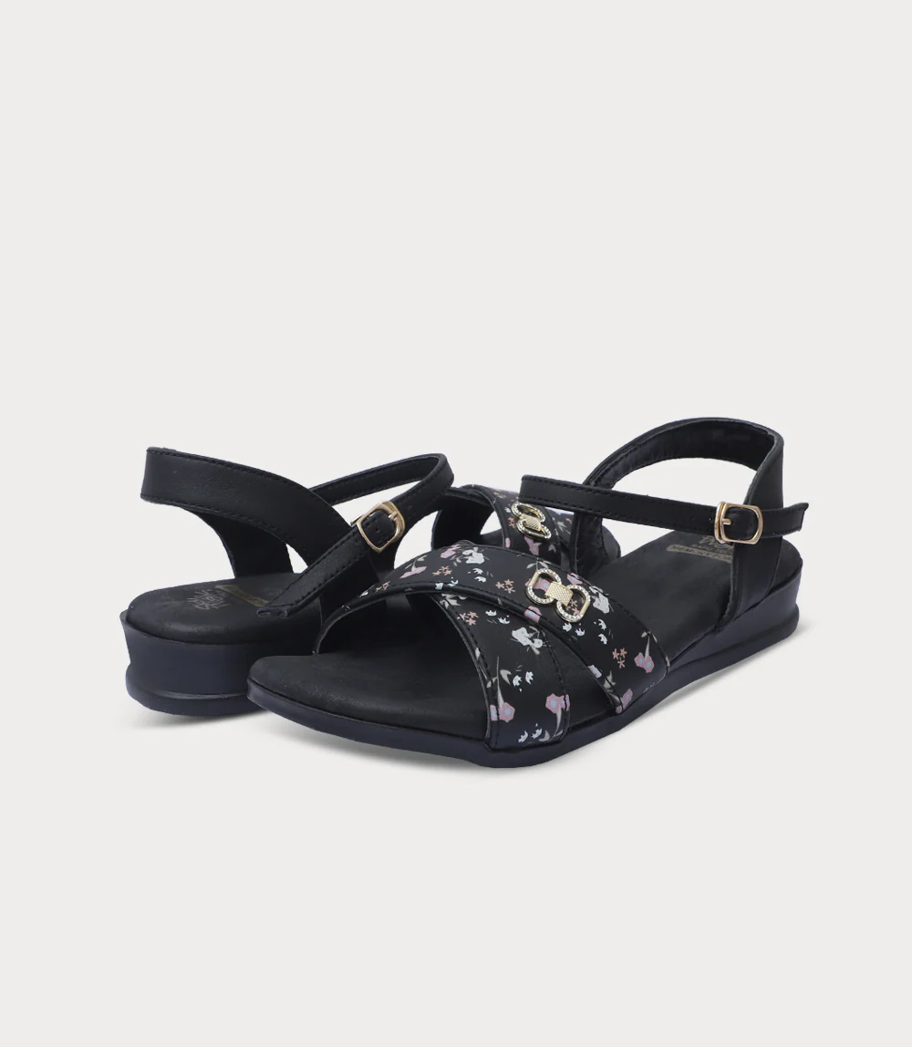 Women Comfort Sandal-BLACK - Image 3