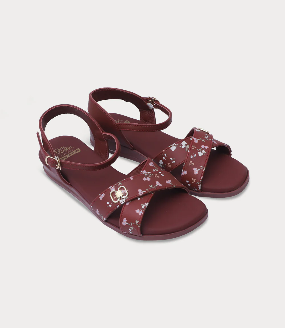 Women Comfort Sandal-MAROON - Image 2