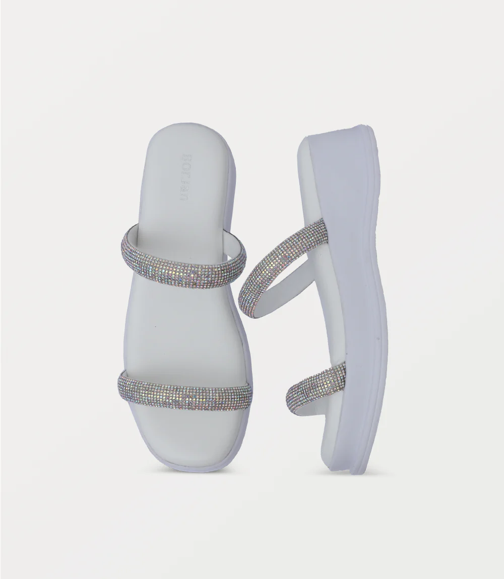 Women Comfort Slipper-WHITE - Image 4