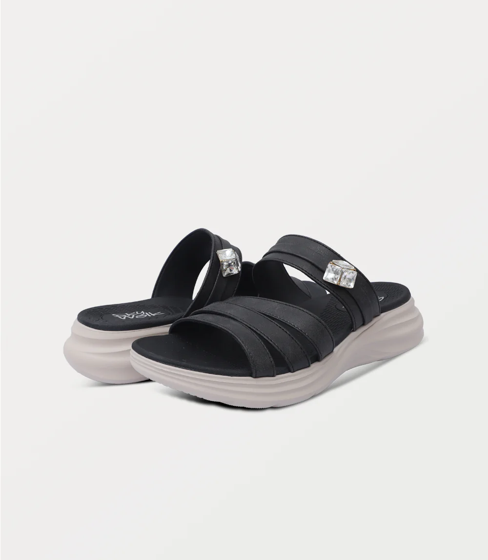 Women Comfort Slipper-BLACK - Image 3