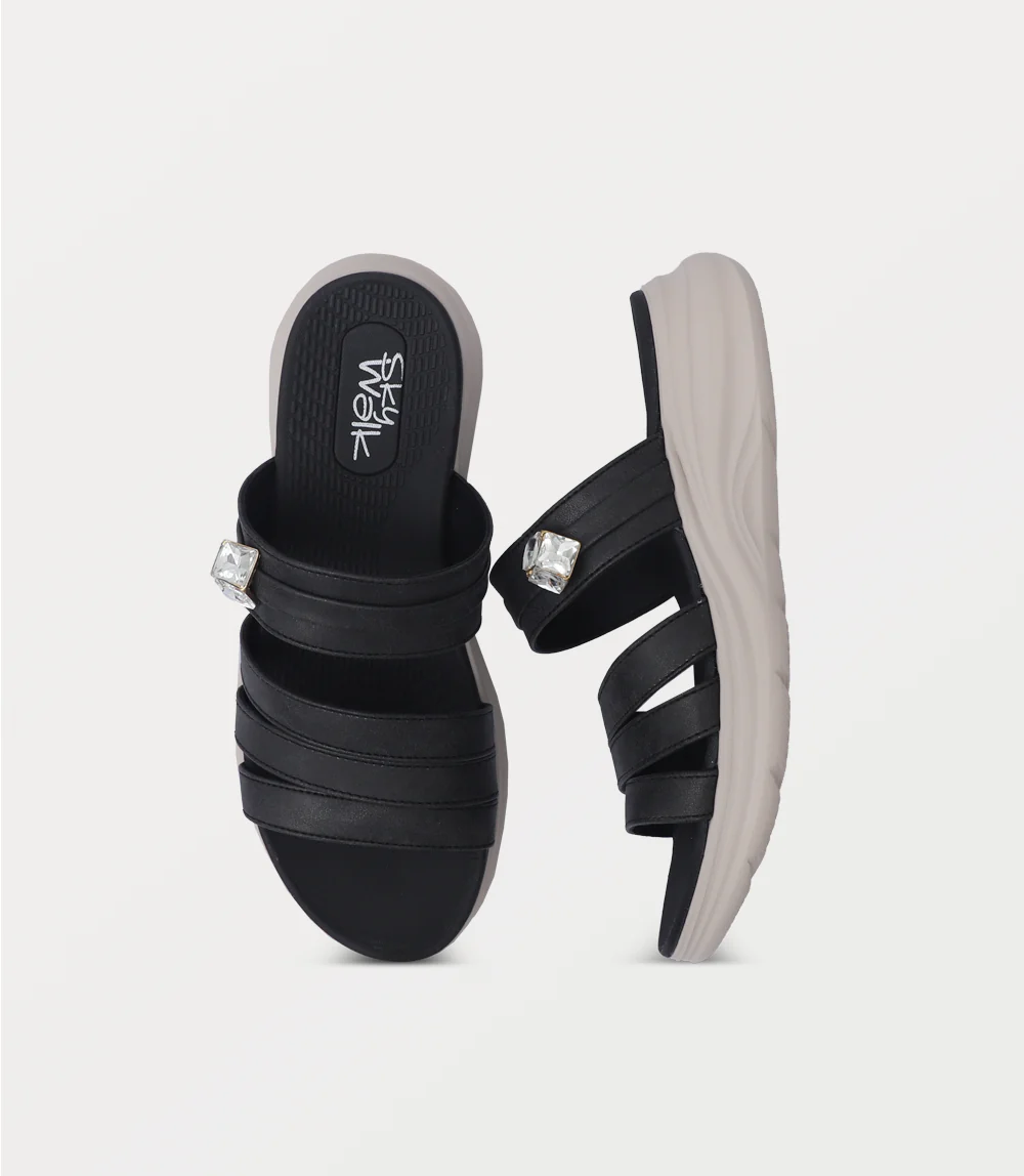 Women Comfort Slipper-BLACK - Image 4
