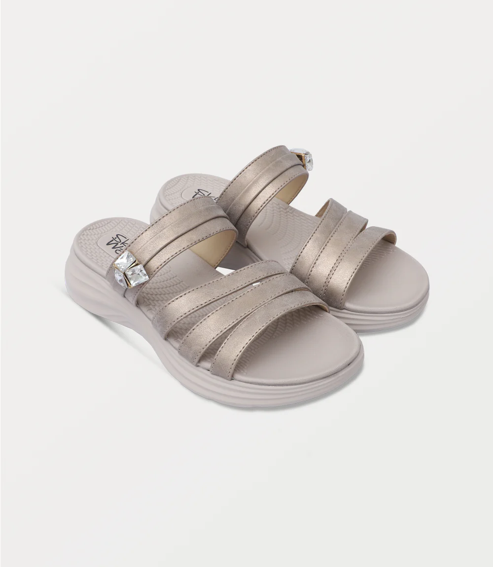 Women Comfort Slipper-GOLDEN - Image 2