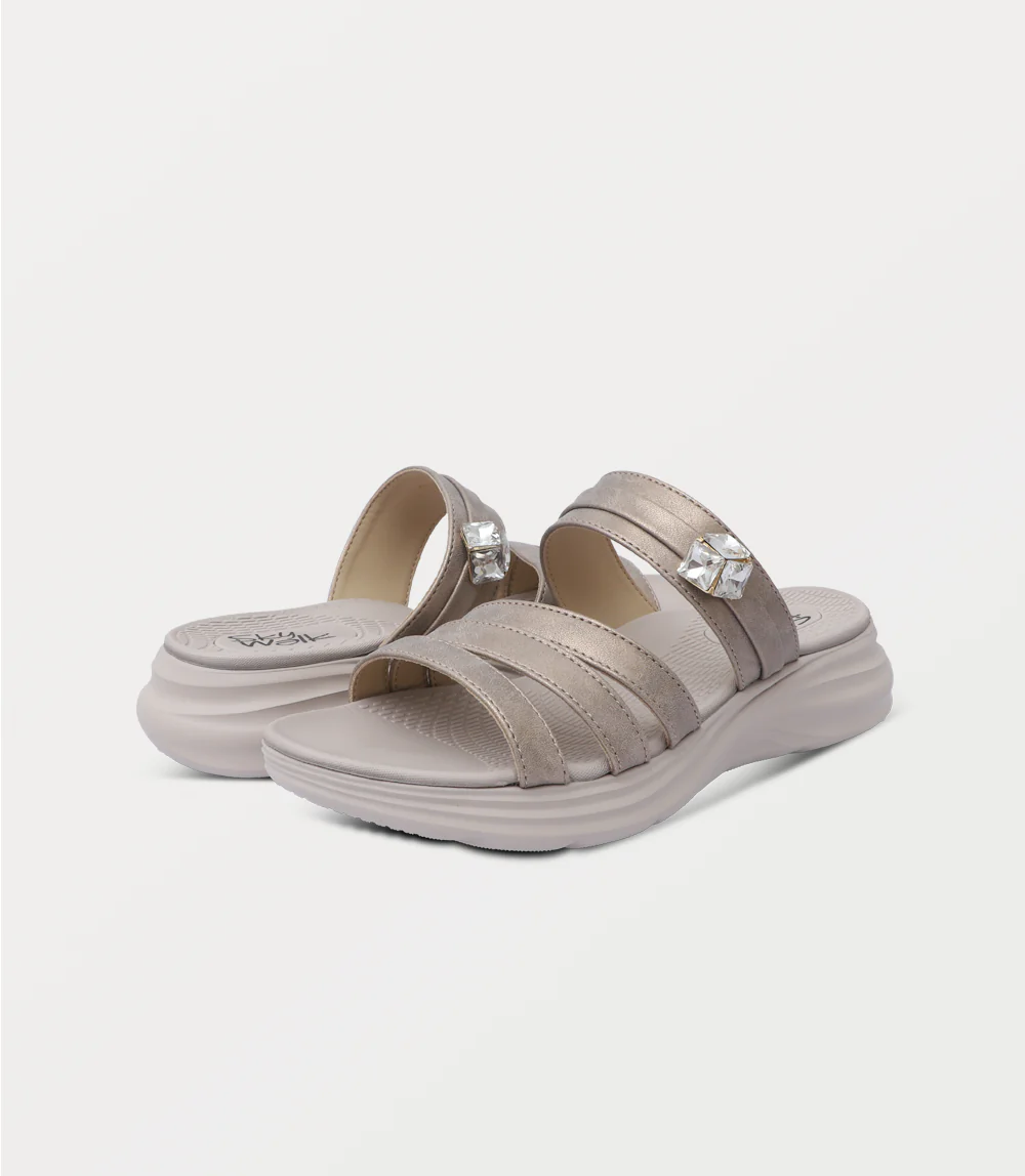 Women Comfort Slipper-GOLDEN - Image 3
