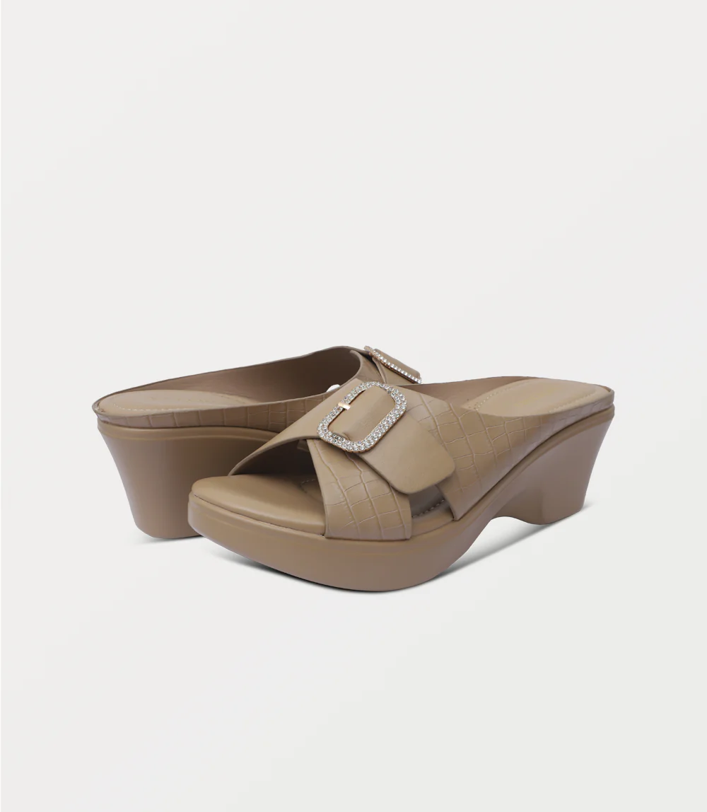 Women Comfort Slipper-KHAKI - Image 3