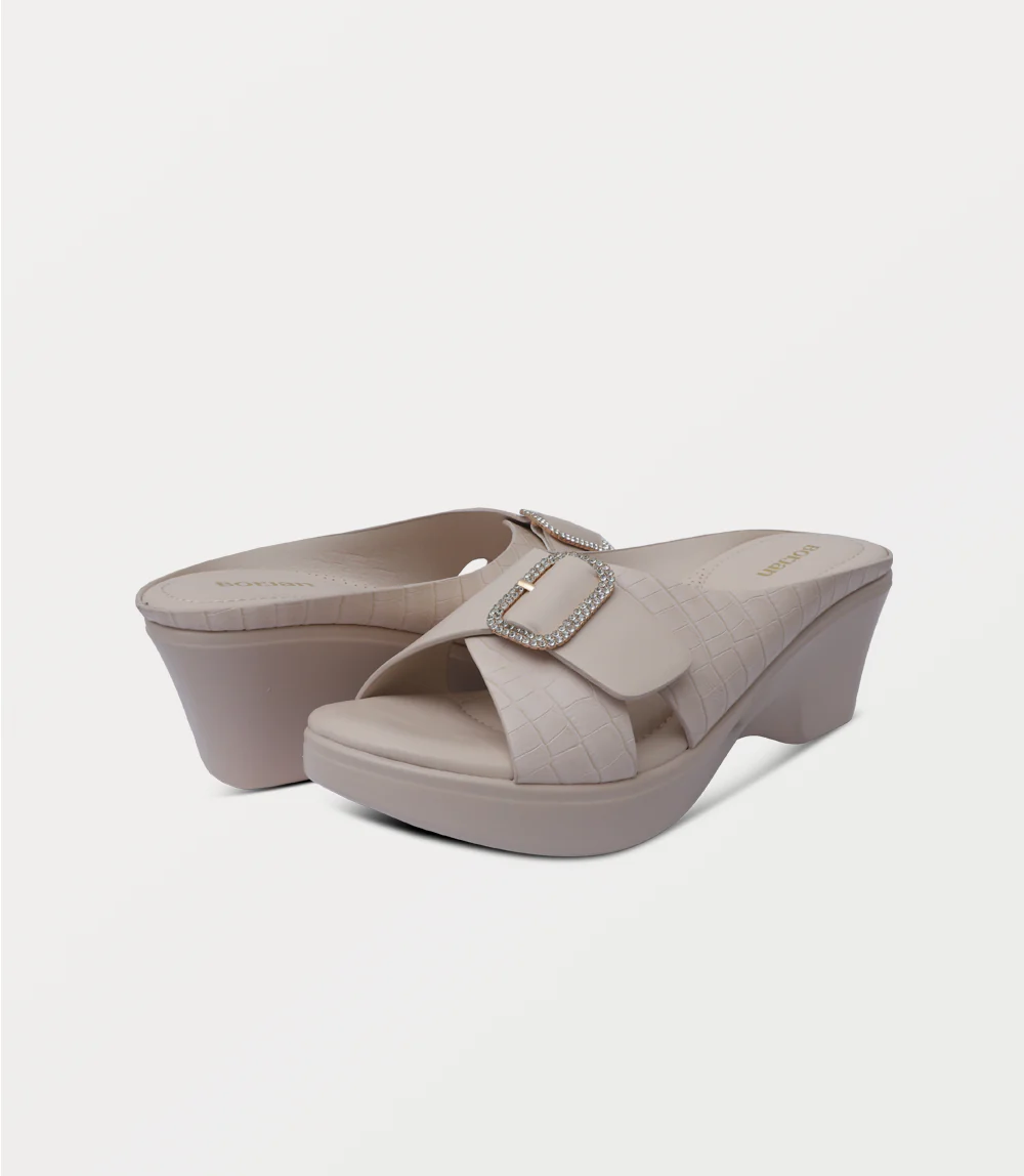 Women Comfort Slipper-L.BEIGE - Image 3