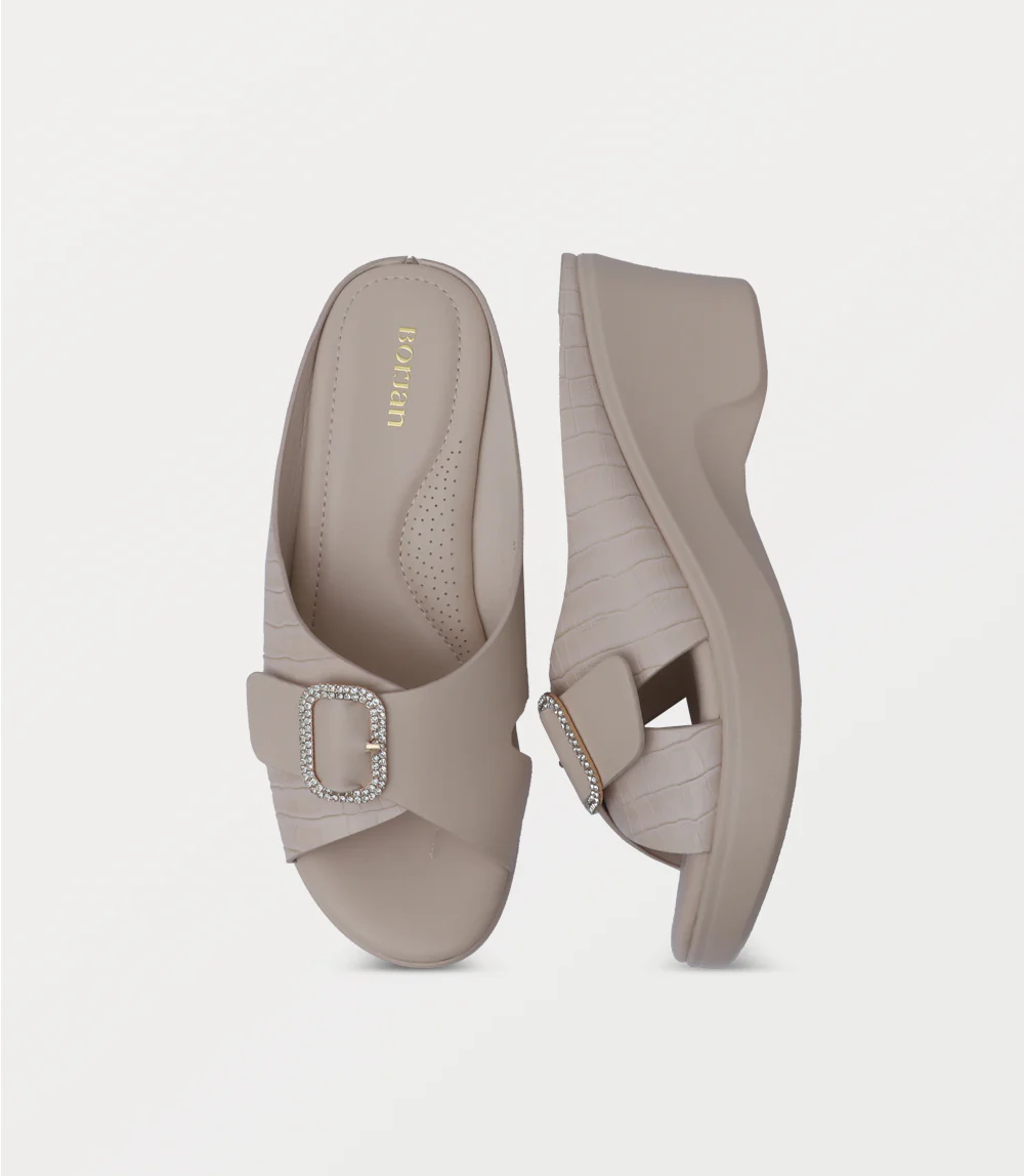 Women Comfort Slipper-L.BEIGE - Image 4