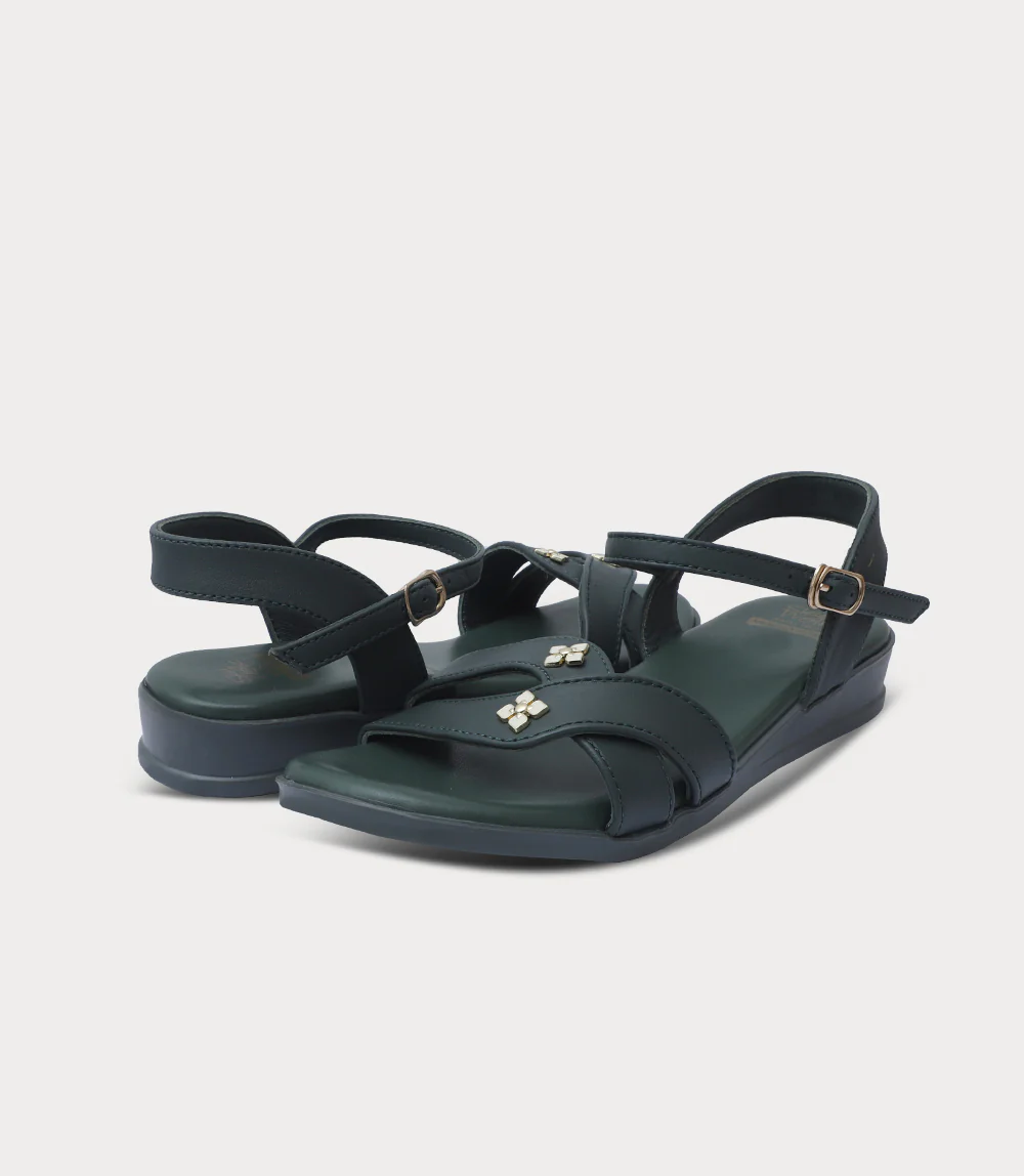 Women Comfort Sandal-GREEN - Image 3