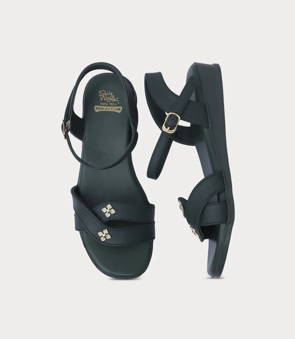 Women Comfort Sandal-GREEN - Image 4