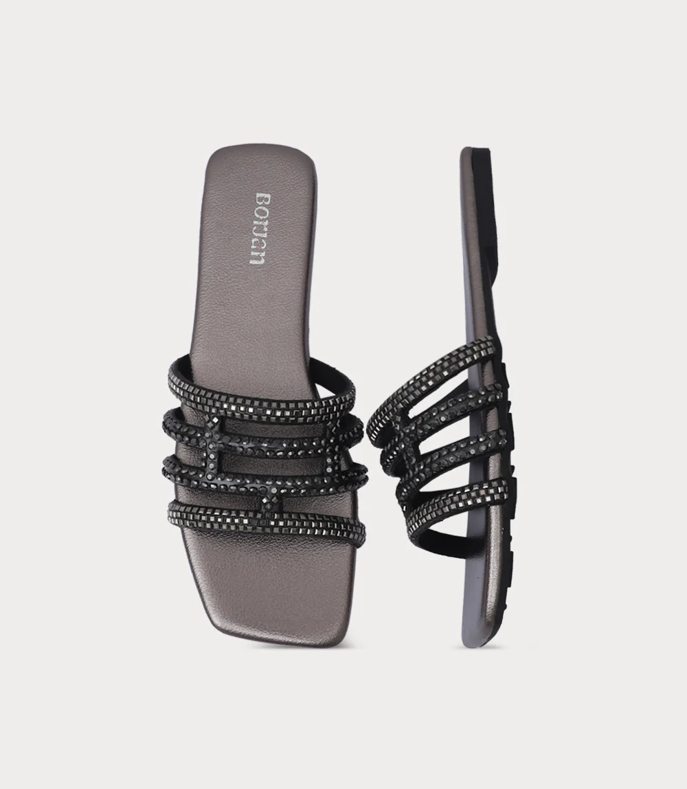 Women Slipper-PEWTER - Image 4