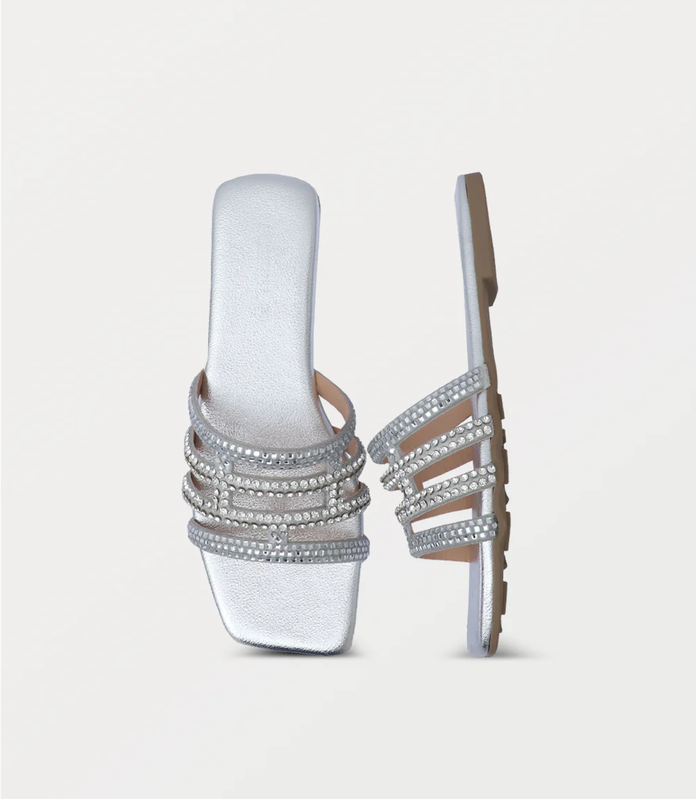 Women Slipper-SILVER - Image 4