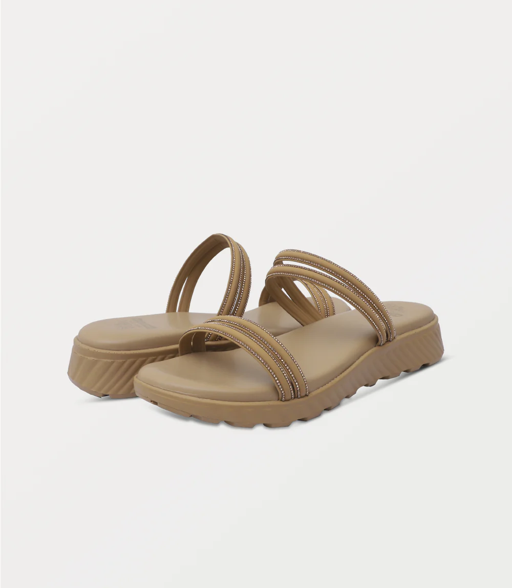 Women Comfort Slipper-BEIGE - Image 3