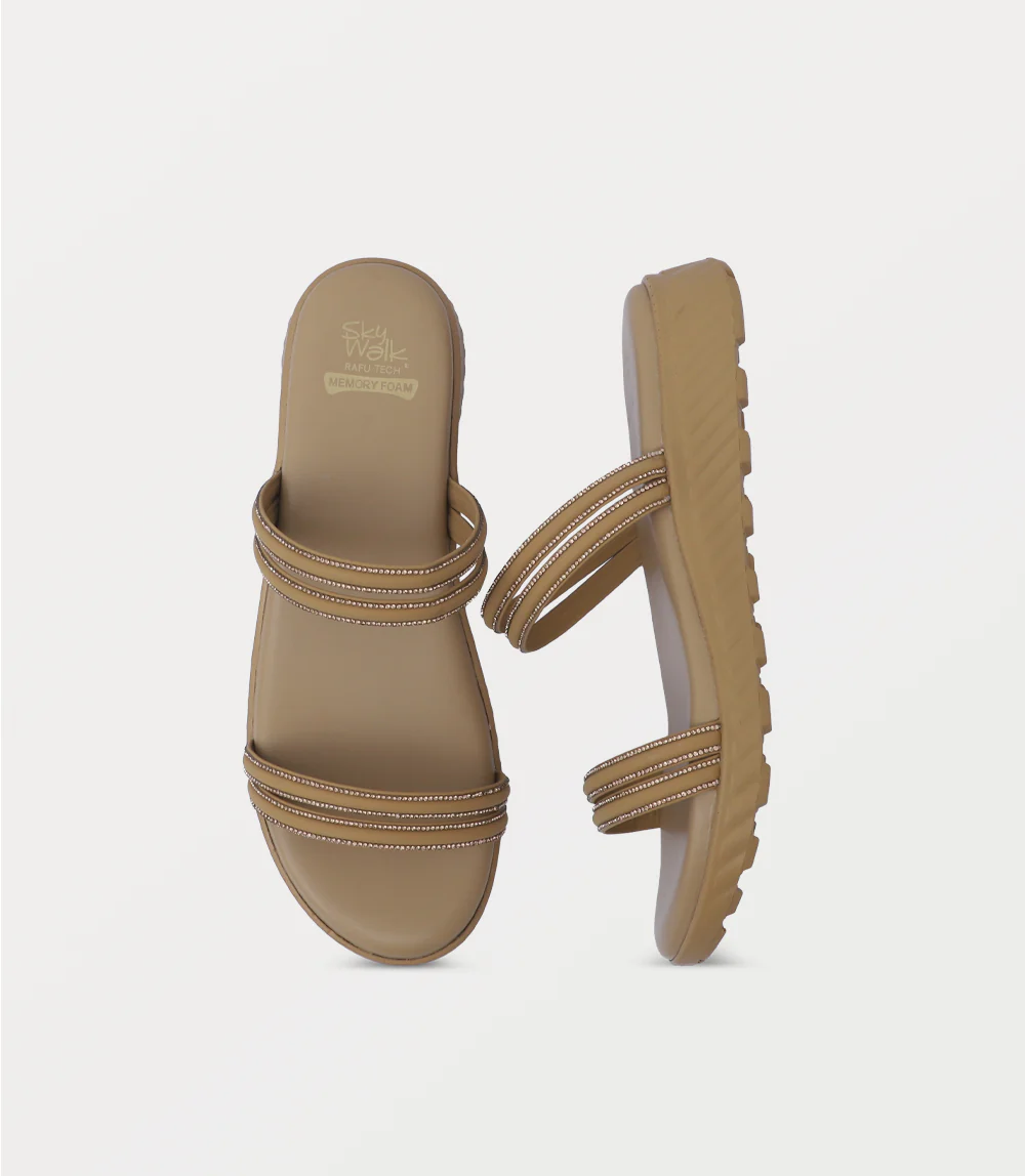 Women Comfort Slipper-BEIGE - Image 4