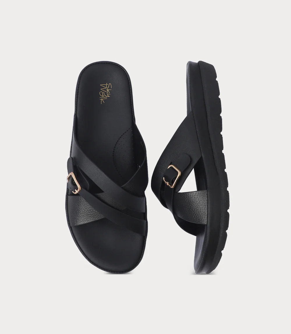 Women Comfort Slipper-BLACK - Image 4