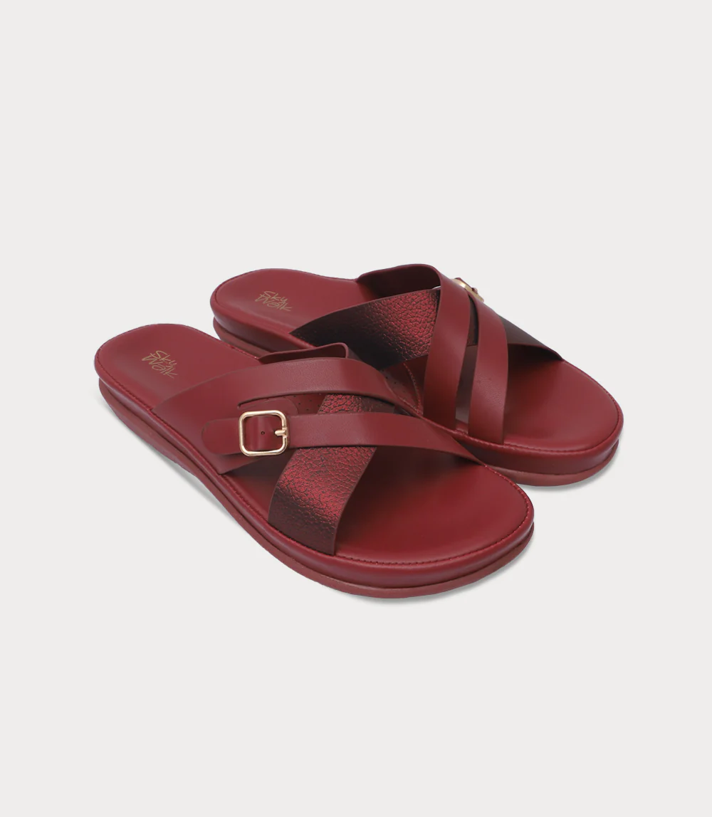 Women Comfort Slipper-MAROON - Image 2