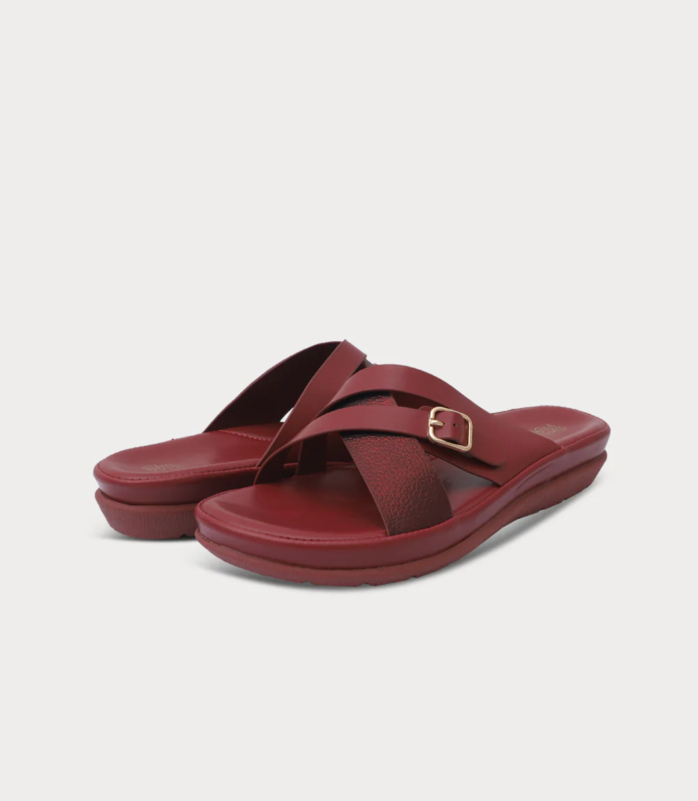 Women Comfort Slipper-MAROON - Image 3