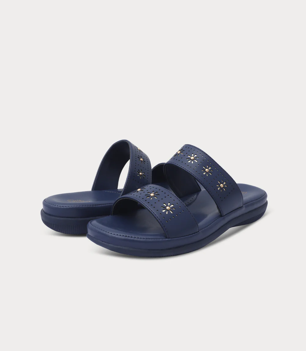 Women Comfort Slipper-NAVY - Image 3